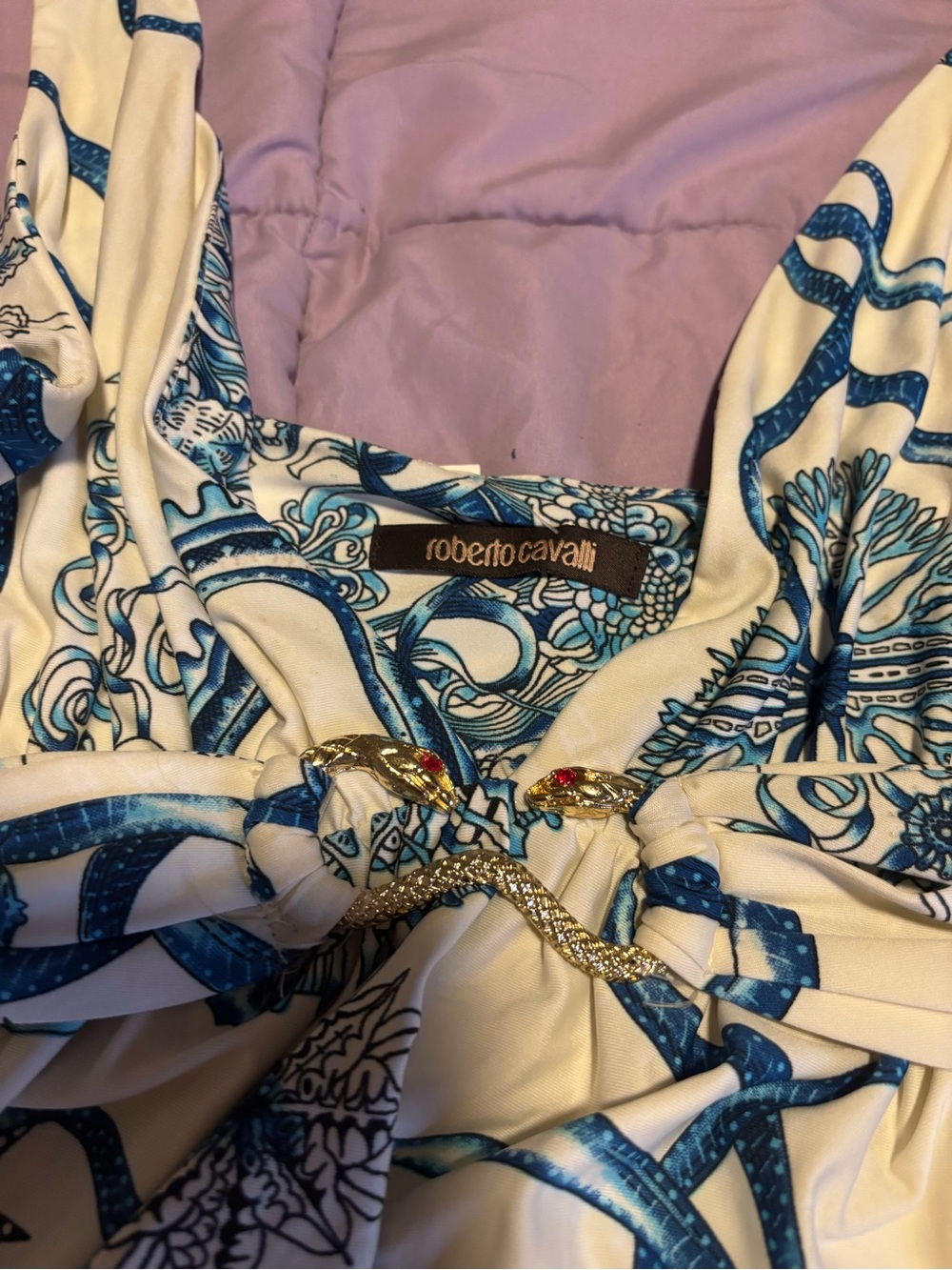 Roberto Cavalli vintage v neck dress - Picture 3 of 8